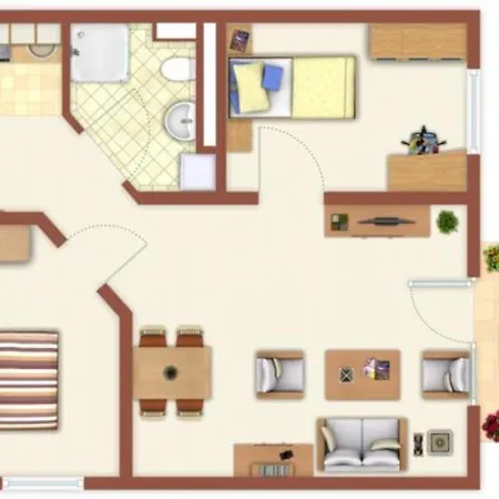 Appartamento Strandschloesschen-haus-ii-we-4-9699 *